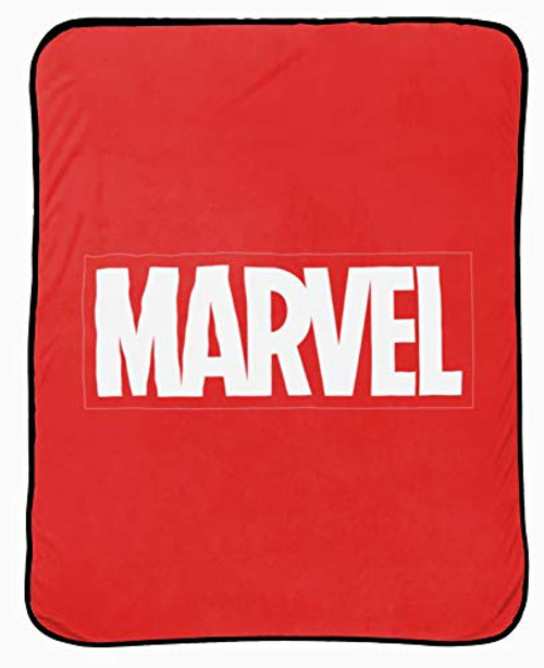 Jay Franco Marvel Logo Throw Blanket - Measures 46 x 60 inches, Kids Bedding - Fade Resistant Super Soft (Official Marvel Product) Jay Franco Marvel Logo Throw Blanket - Measures 46 x 60 inches, Kids Bedding - Fade Resistant Super Soft (Official Marvel Product)
