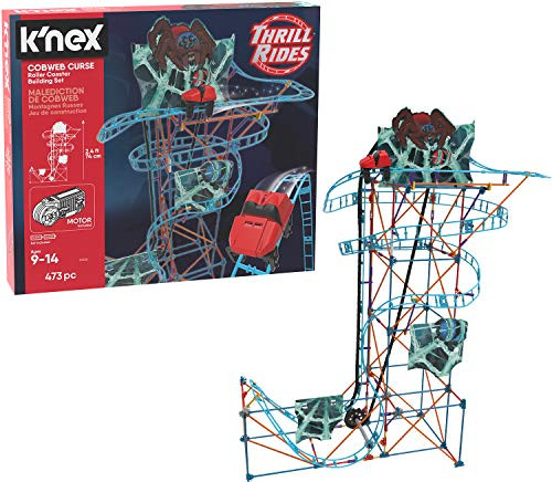 K'NEX Thrill Rides Cobweb Curse Roller Coaster Building Set 473Piece Ages 9+ Construction Educational Toy Building Set K'NEX Thrill Rides Cobweb Curse Roller Coaster Building Set 473Piece Ages 9+ Construction Educational Toy Building Set