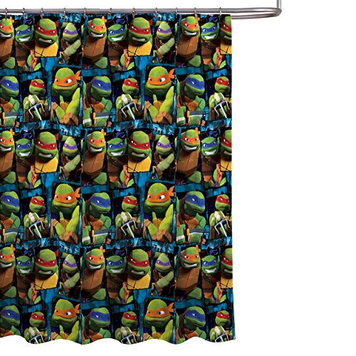 Nickelodeon Teenage Mutant Ninja Turtles Frames PEVA Shower Curtain