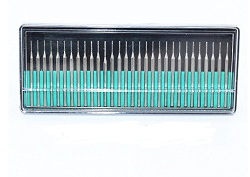 30pcs-Set 1mm Diamond Drill Bit Kit for Jewelry  Beach  Sea Glass Shells  Gemstones Lapidary ect