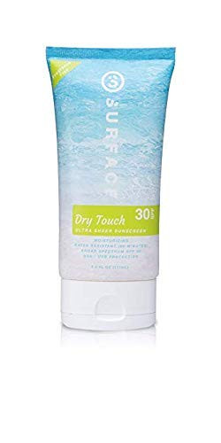 Surface Dry-Touch Lotion Sunscreen - Reef Safe  Ultra-Light   Clean Feeling  Broad Spectrum UVA-UVB Protection  Paraben Free  Hypoallergenic  Water Resistant  Fragrance Free - SPF 30  3oz