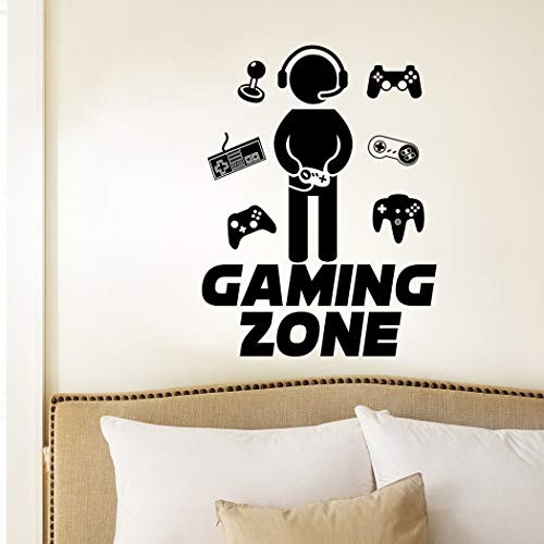 Game Wall Decals Gaming Zone Wall Stickers for Boys Room Decor Gamer Joystick Game Controller Wall Posters Creative Wallpaper for Bedroom Playroom Decor Game Wall Decals Gaming Zone Wall Stickers for Boys Room Decor Gamer Joystick Game Controller Wall Posters Creative Wallpaper for Bedroom Playroom Decor