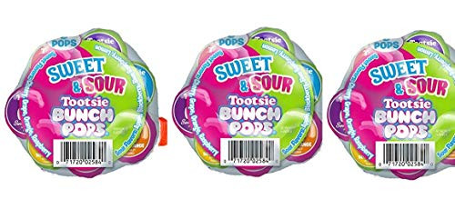 Tootsie Sweet Sour Bunch Pops - 8 Countpack of 3 Total 24