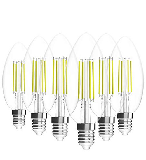 Viribright E12 LED Candelabra Light Bulbs 2-5-Watt Equivalent 35W 180 Lumens Warm White 2700K Candelabra Base Dimmable Chandelier Bulb 6 Pack Viribright E12 LED Candelabra Light Bulbs 2-5-Watt Equivalent 35W 180 Lumens Warm White 2700K Candelabra Base Dimmable Chandelier Bulb 6 Pack