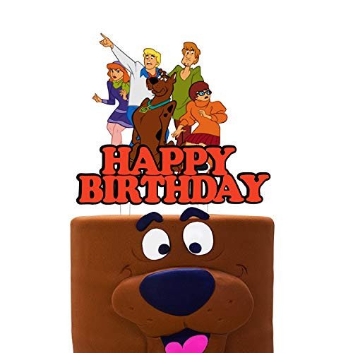 Acrylic Scooby Doo Happy Birthday Cake Topper  Scooby-Doo Cake Topper  Scooby Doo Birthday Party Decoration Supplies