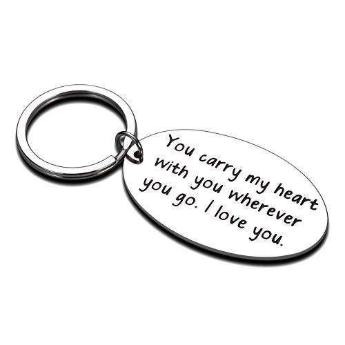 Couple Keychain Anniversary Gift for Husband Wife Girlfriend Boyfriend Long Distance Relationship Valentine Gifts for Couples Lover Christmas Birthday Graduation Present for Her Him You Carry My Heart Couple Keychain Anniversary Gift for Husband Wife Girlfriend Boyfriend Long Distance Relationship Valentine Gifts for Couples Lover Christmas Birthday Graduation Present for Her Him You Carry My Heart