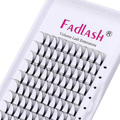 Volume Lash Extensions Premade Fans 10D D Curl 0-10 15mm Fadlash Volume Eyelash Extensions Optinal 4D 6D 8D 7D 10D Lash Extension Supplies 10D-0-10-D  15mm