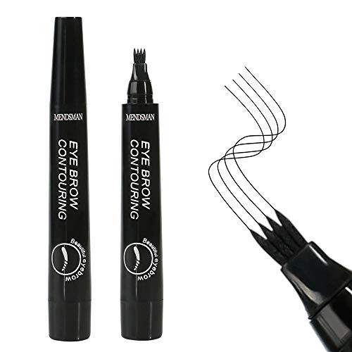 Eyebrow Pencil Micro-Fork Eyebrow Pencil Four-Point Eyebrow Pencil black Send Eyebrow Brush Make Eyebrows Look More Natural Look More Spiritual And Beautiful