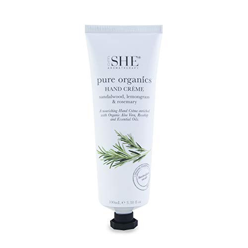 om SHE Aromatherapy Pure Organics Hand Cream Sandalwood  Lemongrass   Rosemary