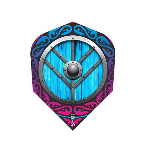 5 x Sets of Shot! Viking Shield-Maiden Darts Flight-Small Standard Shape