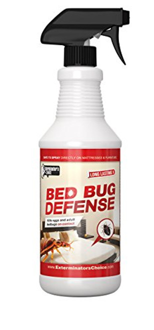 Exterminators Choice Bed Bug Spray Killer Spray Defense for Your Home Kills and Repels bedbugs  Bedbug Repellent for Furniture Bedding  Luggage  Indoor Treatment