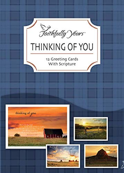 Heartland Greetings  - Thinking of You Greeting Cards - Bible Scripture - Box of 12