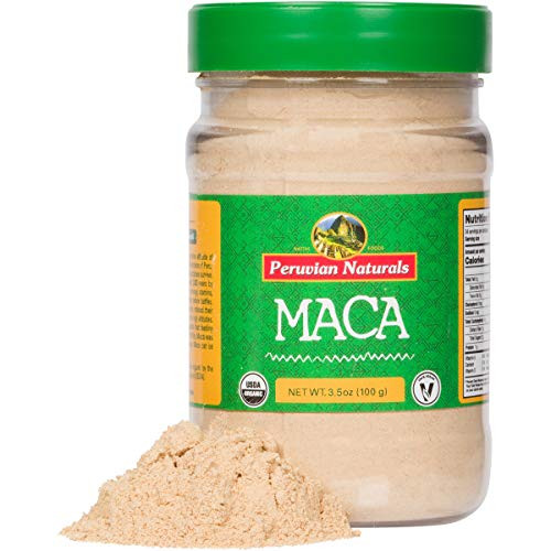 Organic Maca Powder 3-5oz 100g - Peruvian Naturals   certified-organic  raw Maca root powder  energy supplement