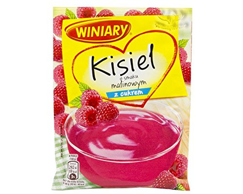 Winiary Kisiel o Smaku Malinowym z Cukrem Raspberry Soft Jelly Mix 5-Pack