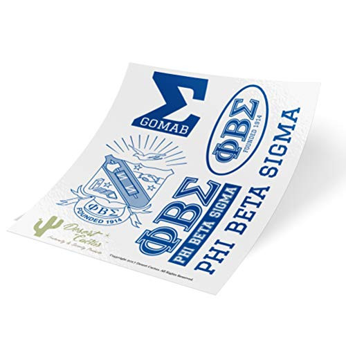 Phi Beta Sigma Sticker Sheet Decal Laptop Water Bottle Car Sigma Full Sheet - Type 2