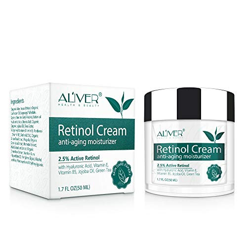 Collagen Anti Aging Retinol Cream  Retinol Cream for with Hyaluronic Acid  2-5  Retinol serum with Vitamin E and B5  Anti-wrinkle Day and Night Face Cream for Eye  Neck  Wrinkle Repair