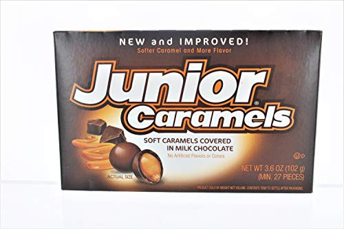 Junior Caramels Chocolate Candy Theater Box  3-5 oz  Pack of 3