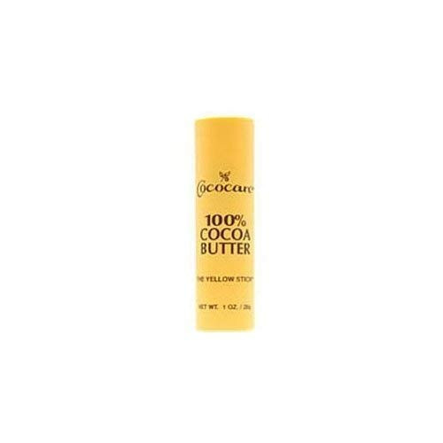 Cococare  The Yellow Stick  100  Cocoa Butter 1 oz Quantity of 4