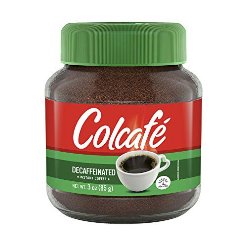 Colcafe Instant Decaf Coffee Jar   Same Great Taste  No Caffeine   Ready in Seconds   100  Colombian Coffee   3 Ounce Pack of 1