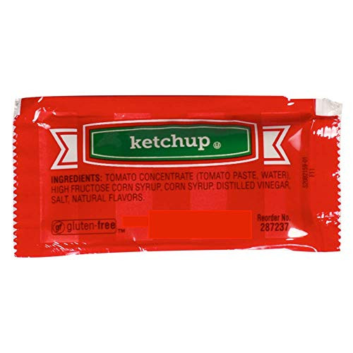 Perfect Stix Condiment Kit- Total 100 Packets- 50 Mustard Packets and 50 Ketchup Packets