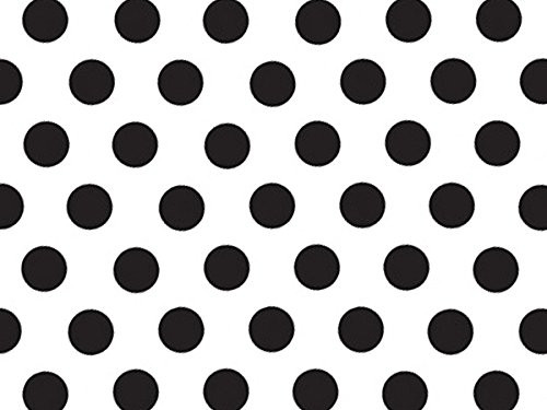 Black and White Polka Dot Tissue Paper - 20 Inch x 30 Inch - 24 XL Sheets Premium Paper