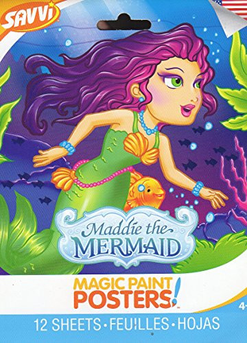 Savvi Magic Paint Posters - Maddie the Mermaid