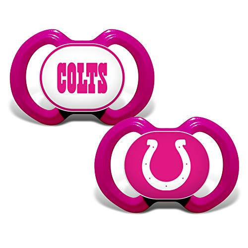 Baby Fanatic NFL Legacy Infant Pacifiers Indianapolis Colts Pink 2 Pack Baby Fanatic NFL Legacy Infant Pacifiers Indianapolis Colts Pink 2 Pack