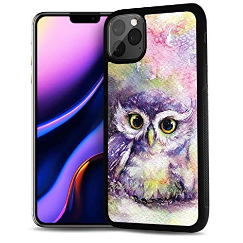 for iPhone 11 Pro  Durable Protective Soft Back Case Phone Cover  HOT12318 Owl Paint