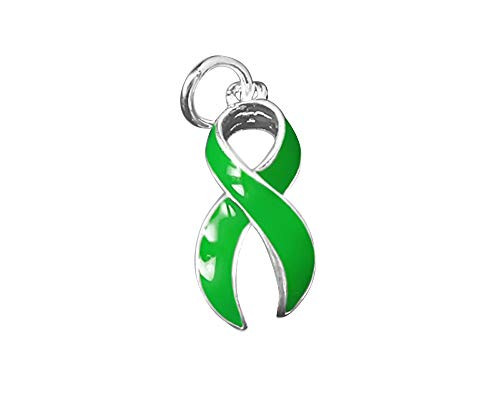 Fundraising For A Cause Large Green Ribbon Awareness Charm Green Ribbon Shaped Charm for Organ Donation Cerebral Palsy Mental Health and Liver Cancer Awareness Jewelry Making Fundraising For A Cause Large Green Ribbon Awareness Charm Green Ribbon Shaped Charm for Organ Donation Cerebral Palsy Mental Health and Liver Cancer Awareness Jewelry Making