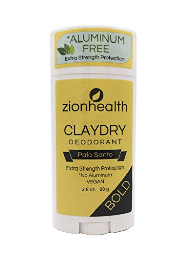Zion Health Clay Dry Bold Deodorant Stick 2-8 oz Palo Santo