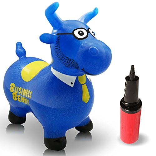 WALIKI TOYS Bouncy Horse Business Benny (Inflatable Animal Hopper, Hopping Horse, riding horse for kids, blue, pump included) WALIKI TOYS Bouncy Horse Business Benny (Inflatable Animal Hopper, Hopping Horse, riding horse for kids, blue, pump included)