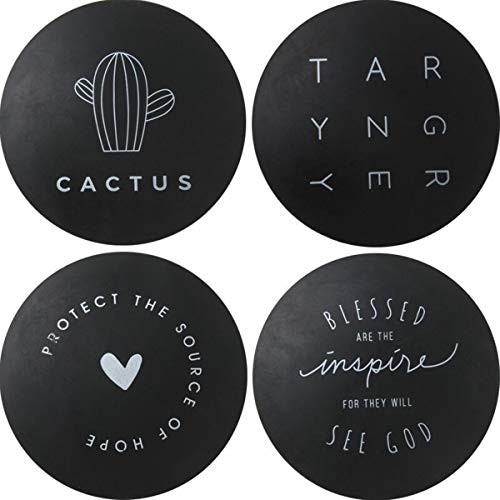 Door Stopper Wall Protector  4 Pack Different Patterns Nordic Style 1-96  Door Stopper Bumper Door Knob Guard Silicon 3M Self Adhesive Prevent Damage to Wall  Doorknobs  Refrigerator Door Black