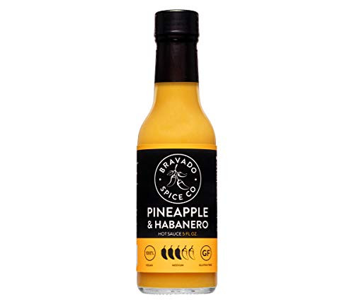 Pineapple And Habanero Hot Sauce By Bravado Spice Gluten Free  Vegan  Low Carb  Paleo Hot Sauce All Natural 5 oz Hot Sauce Bottle Award Winning Gourmet Hot Sauce Pineapple And Habanero Hot Sauce By Bravado Spice Gluten Free  Vegan  Low Carb  Paleo Hot Sauce All Natural 5 oz Hot Sauce Bottle Award Winning Gourmet Hot Sauce