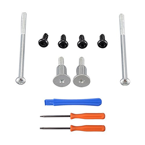 eXtremeRate 8 pcs Repair Screws Case Screw Replace Sets for Playstation 4 PS4 Slim Console CUH-2000 - Screwdriver Tools Included