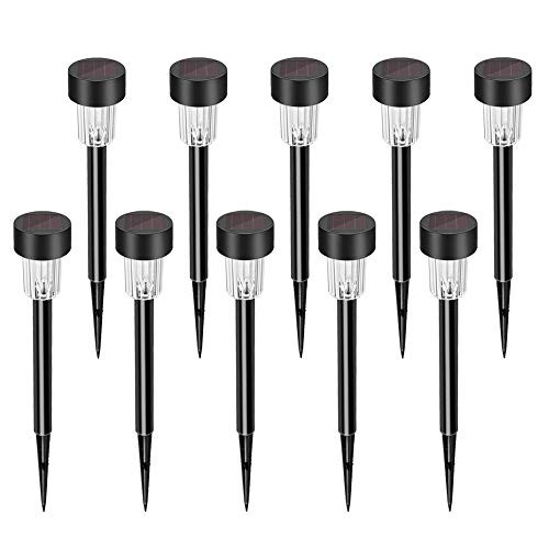 SUPOW Solar Lights Outdoor 10 Pack Pathway Garden Lights Waterproof Solar Powered White Led Landscape Lights for Pathway Walkway Patio Yard Lawn SUPOW Solar Lights Outdoor 10 Pack Pathway Garden Lights Waterproof Solar Powered White Led Landscape Lights for Pathway Walkway Patio Yard Lawn