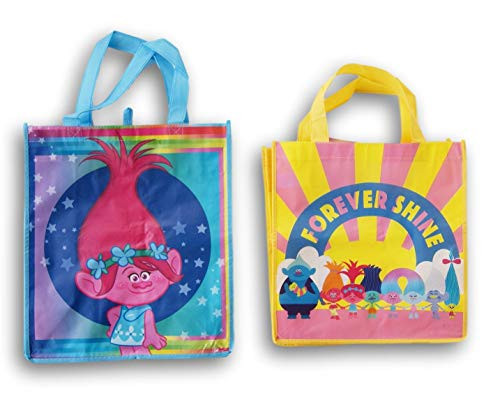 Trolls Reusable Tote Bag Bundle - Poppy and Friends - Set of 2