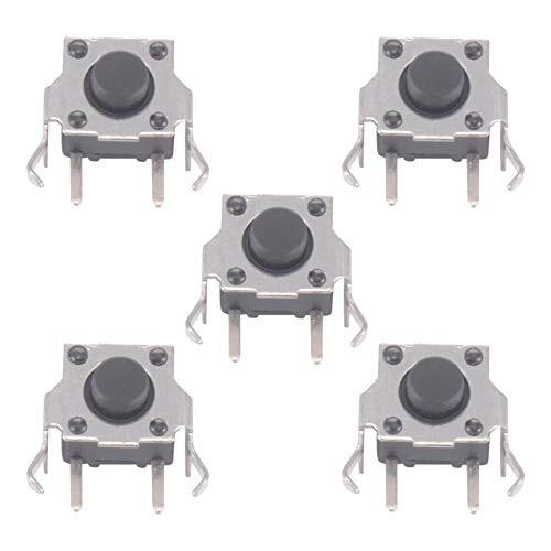 eXtremeRate 5 Pcs Replacement 4 Pin Left Right Shoulder Trigger L-R Key Button Micro Switch for Gameboy GBA SP Game Console