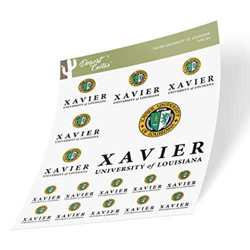 Xavier University of Louisiana XULA Gold Rush Nuggets NCAA Sticker Vinyl Decal Laptop Water Bottle Car Scrapbook Sheet Type 3-1