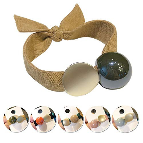 5Pcs Elastic Hair Ties Rope Ponytail Holder Korean Hair Accessories Hair Ring with Pearls Hair Rope Hairband For Female Women Girls 5Pcs Elastic Hair Ties Rope Ponytail Holder Korean Hair Accessories Hair Ring with Pearls Hair Rope Hairband For Female Women Girls