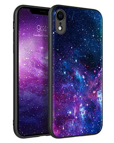 BENTOBEN iPhone XR Cases  Slim Fit Protective Hybrid Hard PC Soft TPU Bumper Nebula Girls Women Shockproof Cover for iPhone XR 6-1 inch Nebula-Galaxy