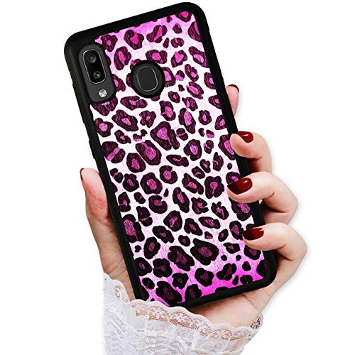 for Samsung Galaxy A10e  Durable Protective Soft Back Case Phone Cover  HOT12119 Purple Leopard
