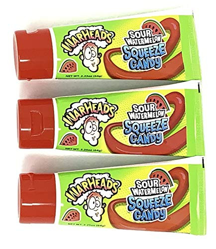 Warheads Sour Watermelon Squeeze Candy Pack of 3