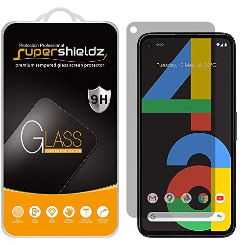 2 Pack Supershieldz for Google Pixel 4a Privacy Anti Spy Tempered Glass Screen Protector  Anti Scratch  Bubble Free