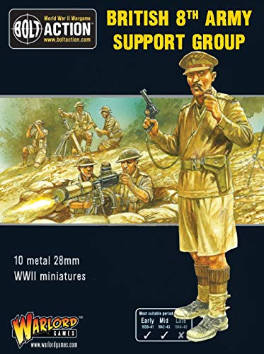 Warlord Games, Bolt Action, 8th Army Support Group, Wargaming Miniatures 