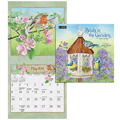 LANG Birds In The Garden 2021 Mini Wall Calendar 21991079268