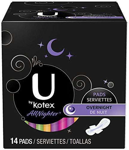 Kotex U All Nighter Pads  Overnight  14 ct-