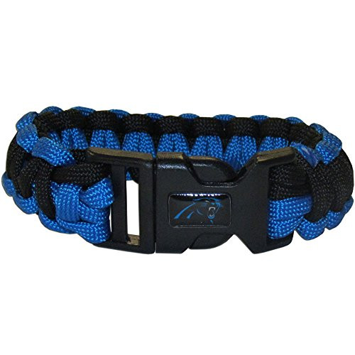 NFL Siskiyou Sports Fan Shop Carolina Panthers Survivor Bracelet One Size Team Color NFL Siskiyou Sports Fan Shop Carolina Panthers Survivor Bracelet One Size Team Color