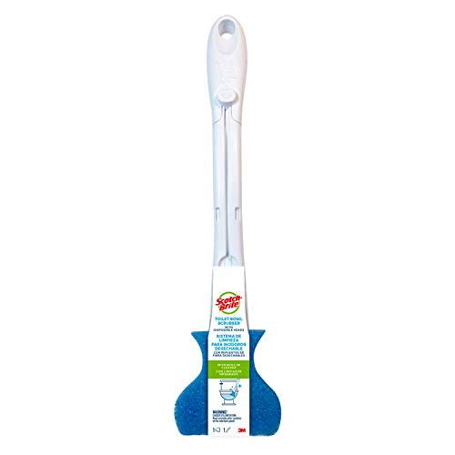 Scotch-Brite Basic Disposable Toilet Bowl Scrubber  1 Handle  1 Refill  Blue