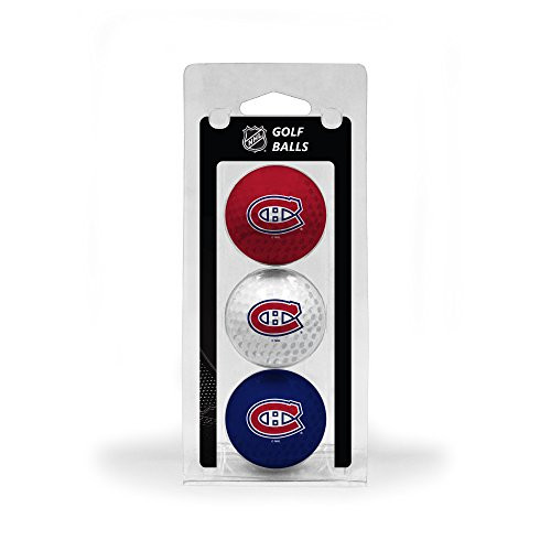Team Golf NHL Montreal Canadiens Regulation Size Golf Balls  3 Pack  Full Color Durable Team Imprint