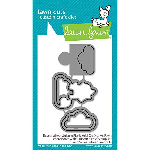 Lawn Fawn LF2321 Reveal Wheel Unicorn Picnic Add-On Custom Craft Dies Lawn Fawn LF2321 Reveal Wheel Unicorn Picnic Add-On Custom Craft Dies